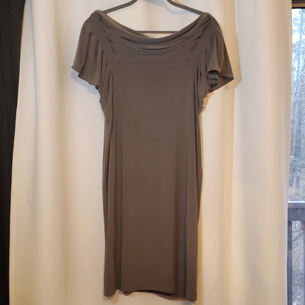 Banana Republic Gray Stretch Dress